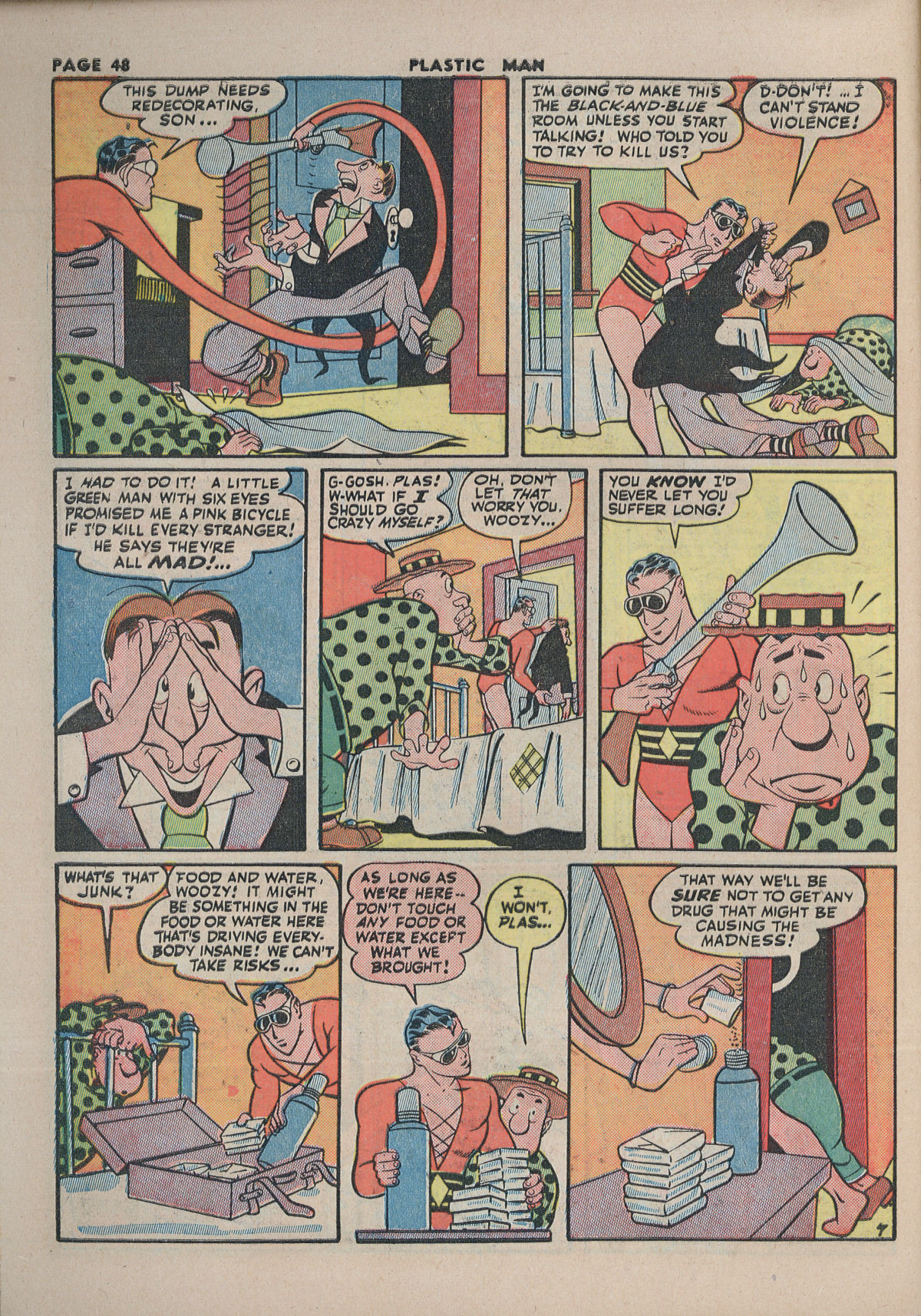 Read online Plastic Man (1943) comic -  Issue #2 - 50