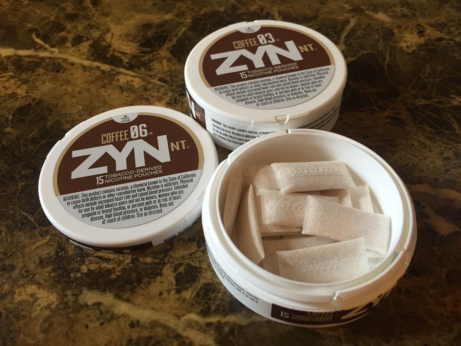 Zyn NT - Coffee (03 and 06) - Reviews. 5 July 2016.