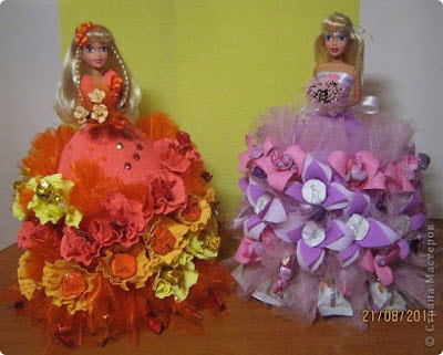 Aprende cómo hacer vestidos de muñecas usando papel higiénico ~ lodijoella