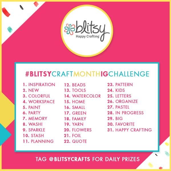 Blitsy Instagram Challenge prompts