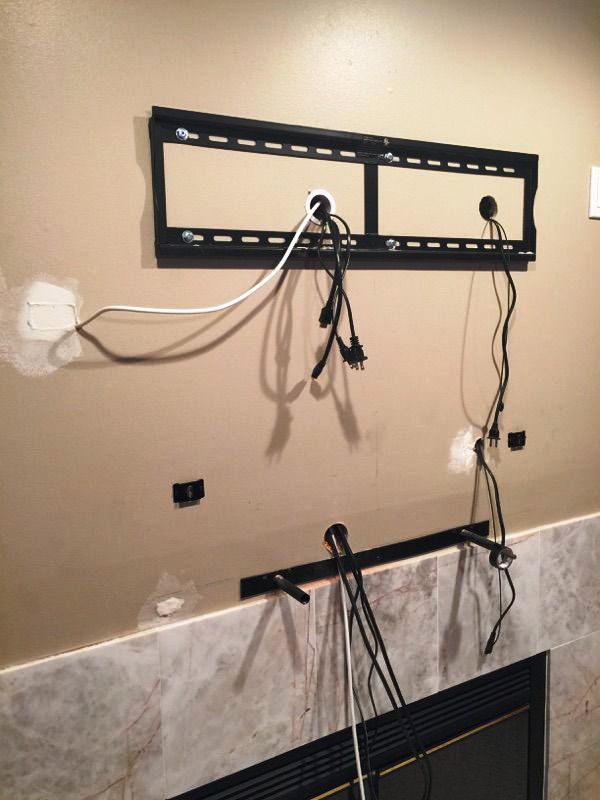 Creative Idea To The TV Stand On Wall without show wire Decor Units