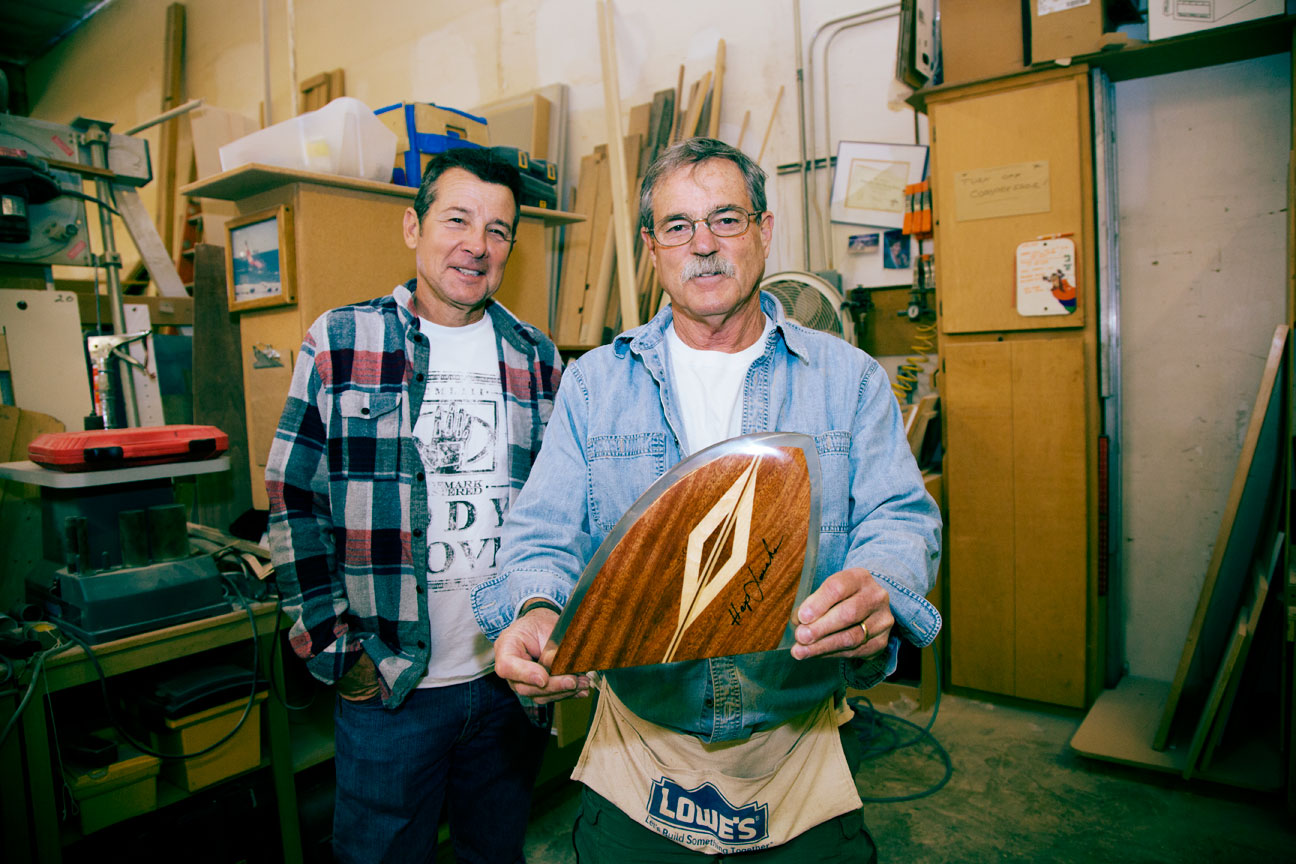 JOYRIDES ART CO Kenny Brown and Handmade Wood Surfboard Fins