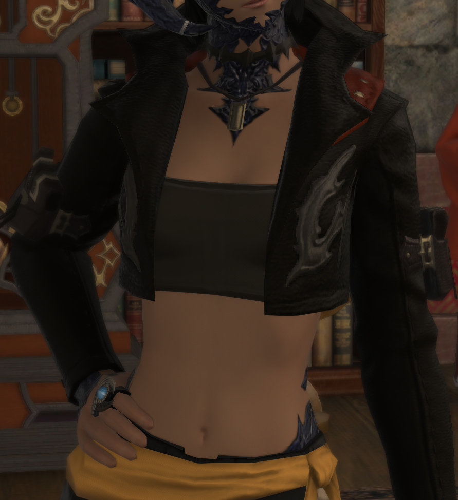 Sporty Gyuki Jacket The PrettyKitty Emporium FFXIV Mods.