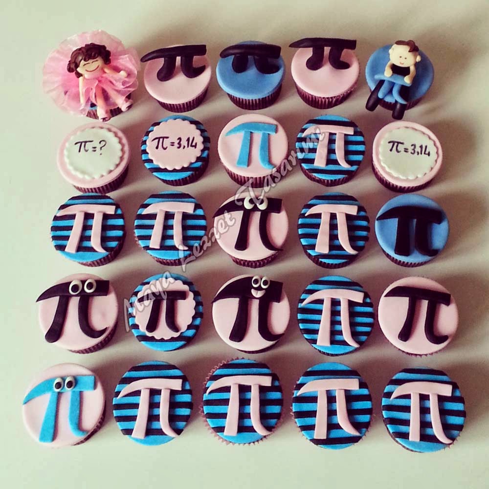 Maya Lezzet Tasarımı Pİ SAYISI TEMALI CUPCAKE
