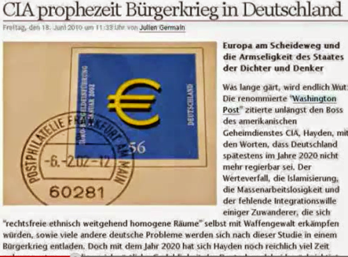 Cia Studie 2020 Burgerkrieg In Deutschland