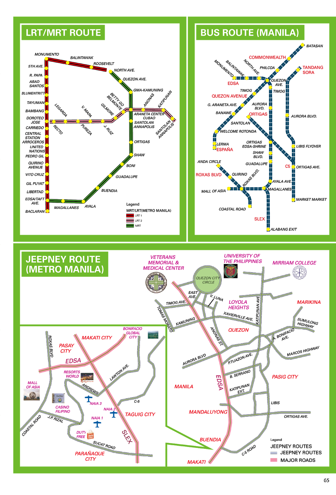 Lrt/mrt Map Manila