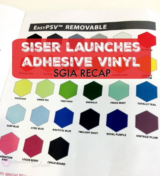 Siser Launches Adhesive Vinyl 'EasyPSV' at SGIA Silhouette School
