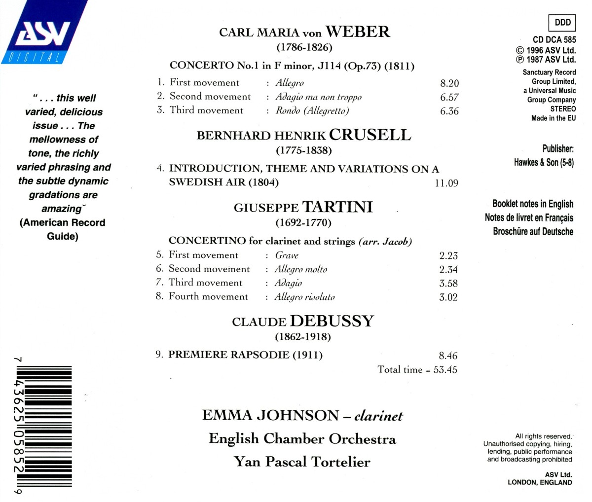makdelart classique Carl Maria von er Concerto No.1