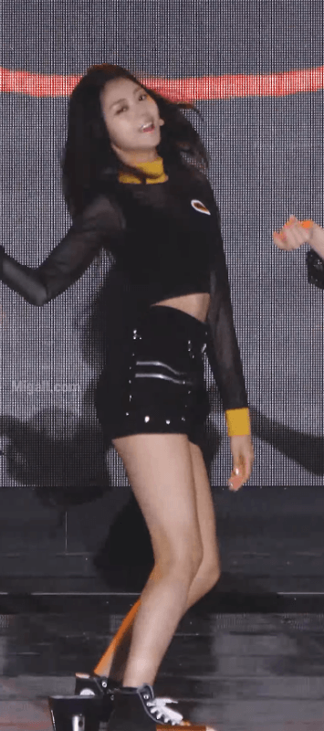 프리스틴 나영 블랙 시스루