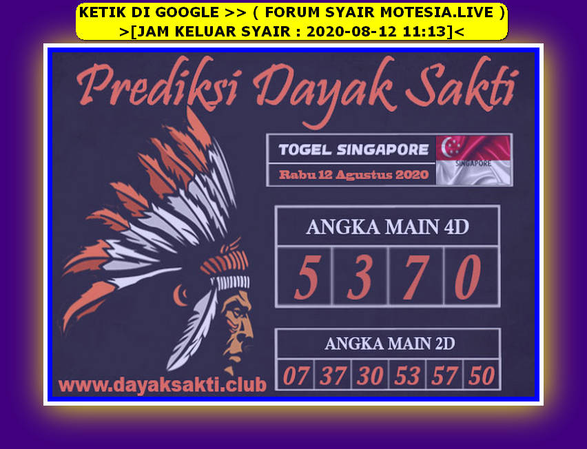 1 New Message Kode Syair Singapore 12 Agustus 2020 Forum Syair Togel Hongkong Singapura Sydney