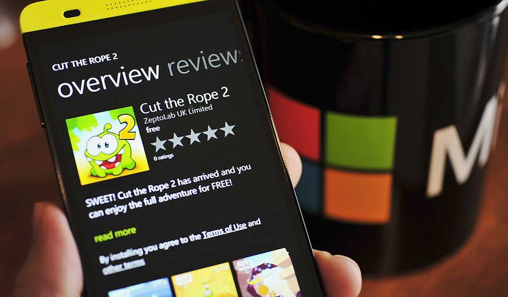 Bulmaca Oyunu Cut the Rope 2 Windows Phone için İndirin