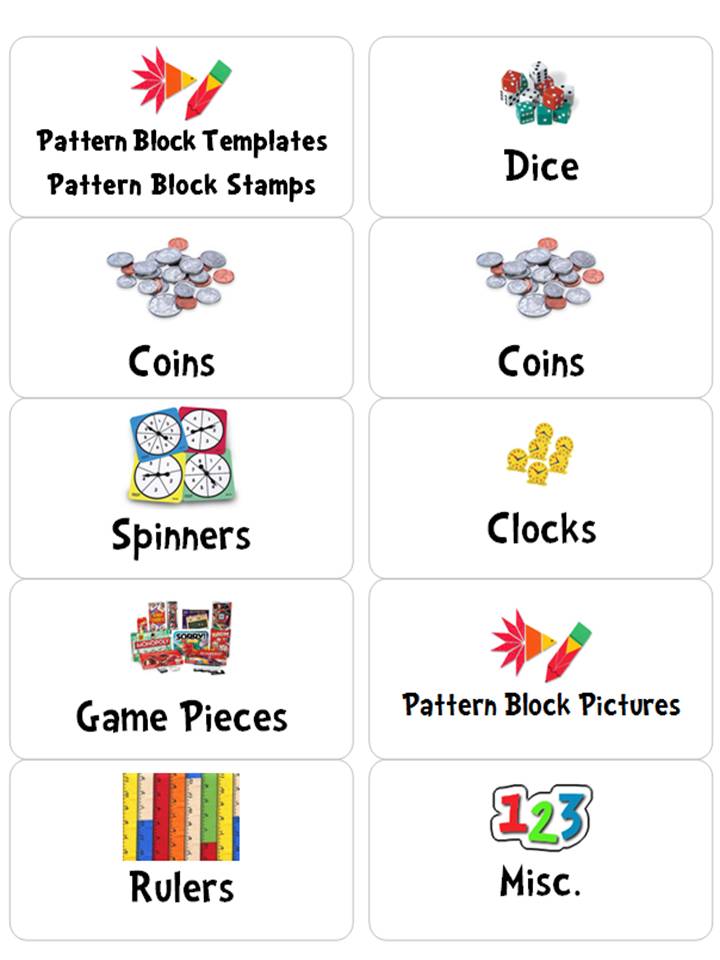 A Teacher's Touch Math Labels for Drawers