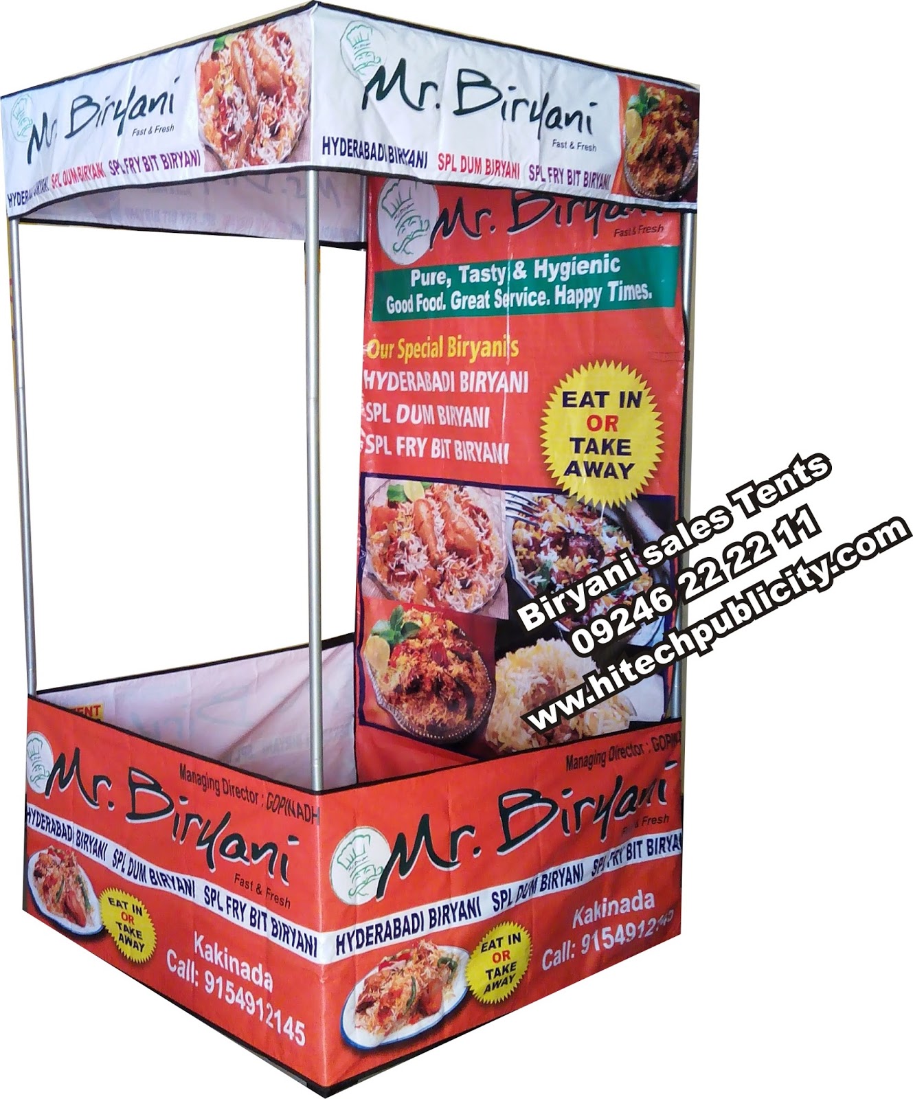 A Demo Tents 1450/ we supply Demo Tents, Marketing Tents Take Away