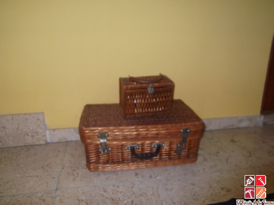 cestas mimbre decorativas