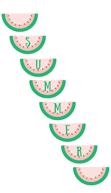 Summer Fruit Garlands - free printable Summer Fruit Garlands - free printable