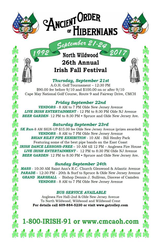 Wildwood 365 Irish Fall Festival set for September 2124