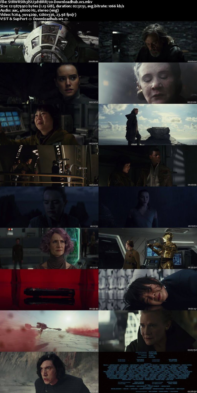 Star Wars The Last Jedi 2017 English 720p BRRip 1.1GB ESubs