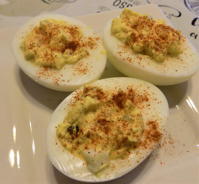 A dish of Deviled Eggs