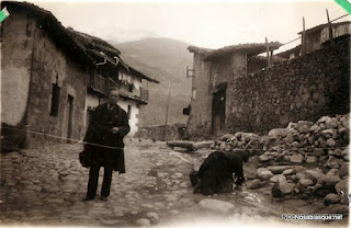 Obras de instalación del alcantarillado y el agua corriente en Candelario Salamanca en 1932