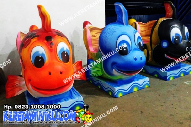 Kereta Mini Gerobak Panggung Ikan Nemo | Pabrik Kereta Mini Mainan