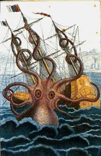 Colossal octopus by Pierre Denys de Montfort
