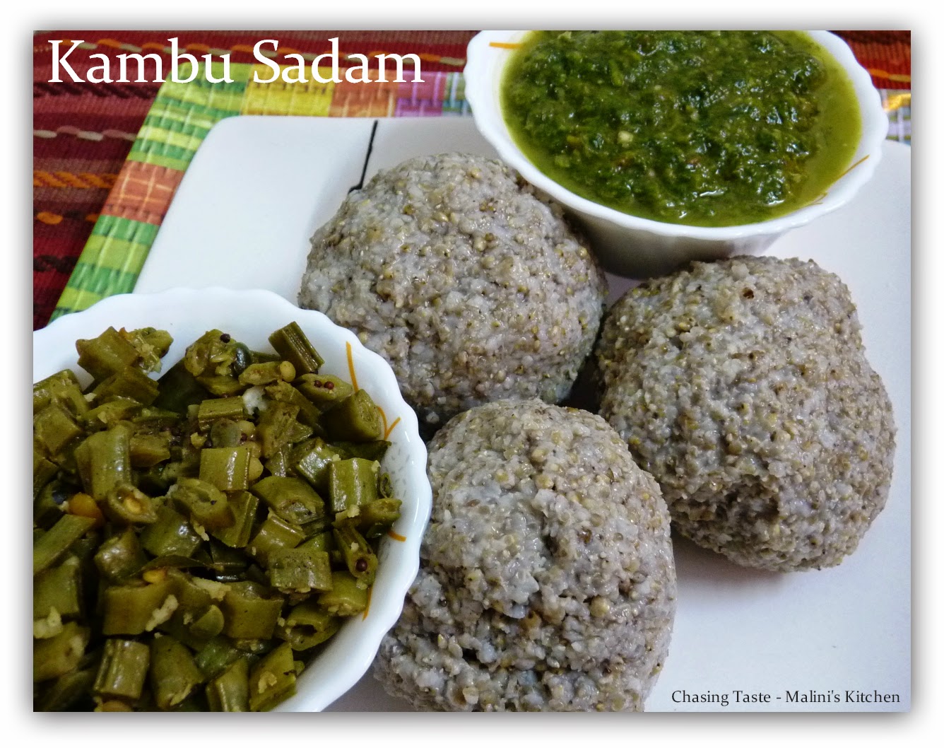 Chasing Taste Kambu Sadam How to make Pearl Millet (bajra) Rice