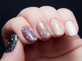 Ombre nails with lace glitter by @chalkboardnails