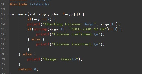 Reverse engineering a simple C program part 1: Strings, ltrace, hexdump