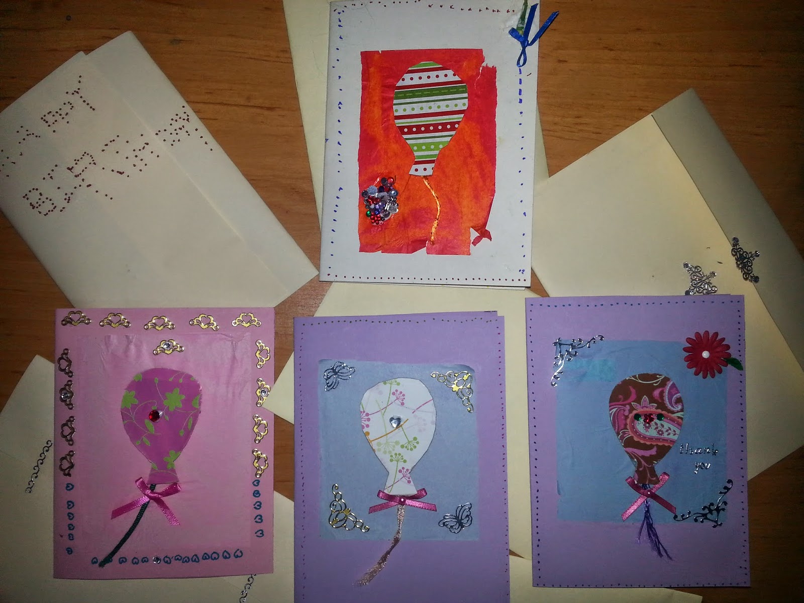 Budding Artists Scrap Booking Cards with the theme "Celebration"