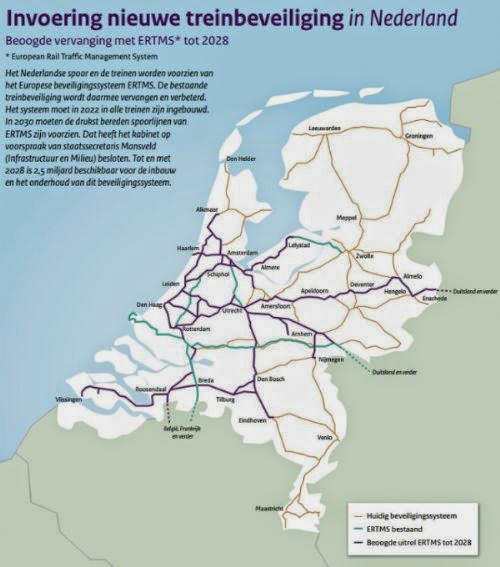 CRÓNICA FERROVIARIA: Plan para instalar el ERTMS en gran parte de la