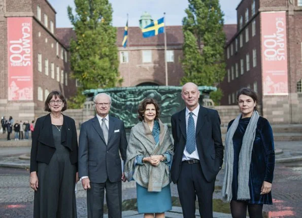 King Carl Gustaf and Queen Silvia attended the several events of centenary anniversary of opening of KTH Campus