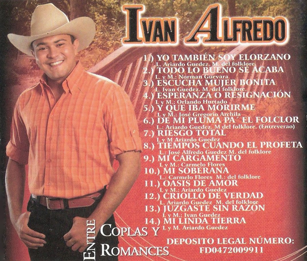 Apoyando La Musica Llanera Ivan Alfredo Entre Coplas Y Romances