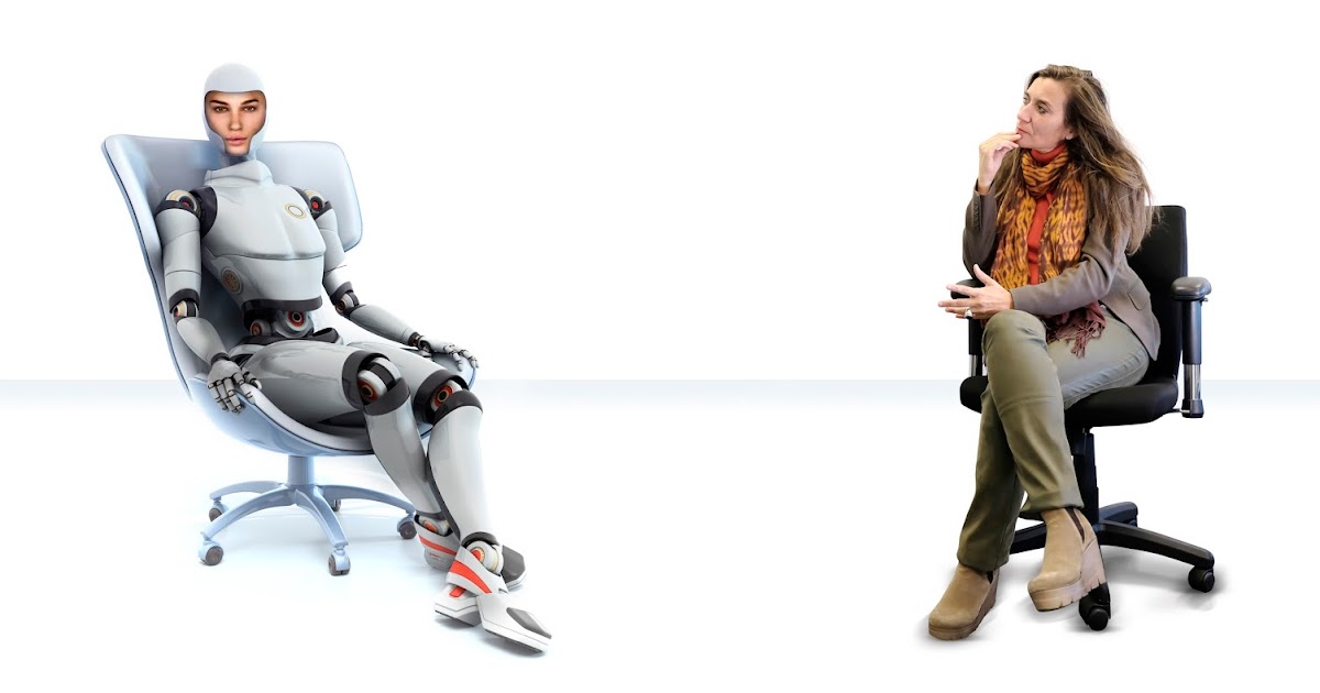 How it feels to interview a robot with a human face