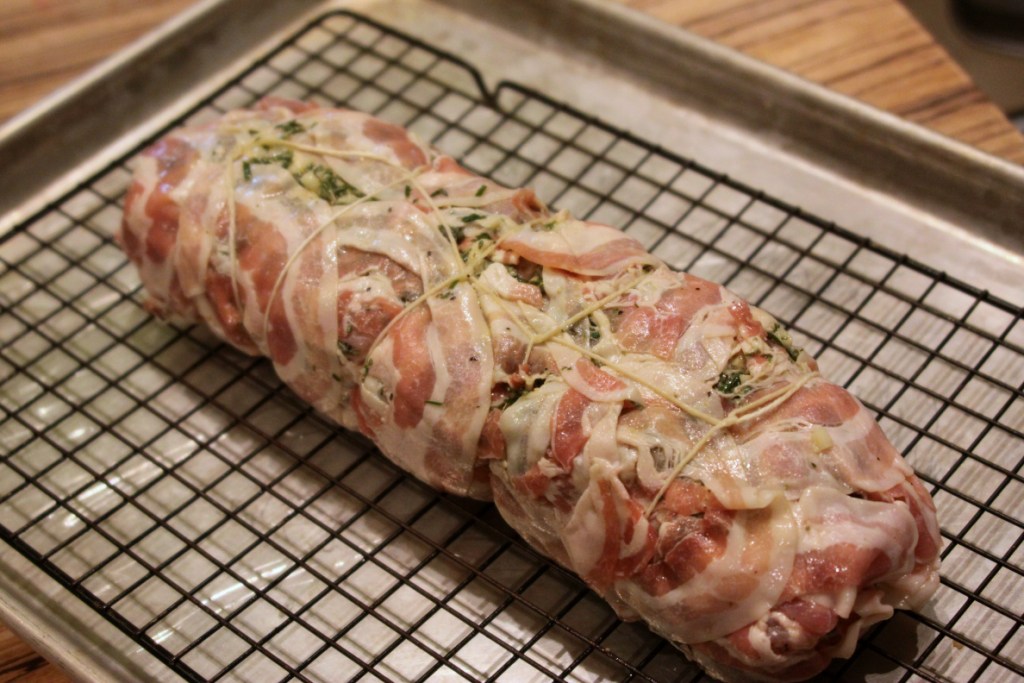 Menu Musings of a Modern American Mom Pancetta Wrapped Stuffed Pork