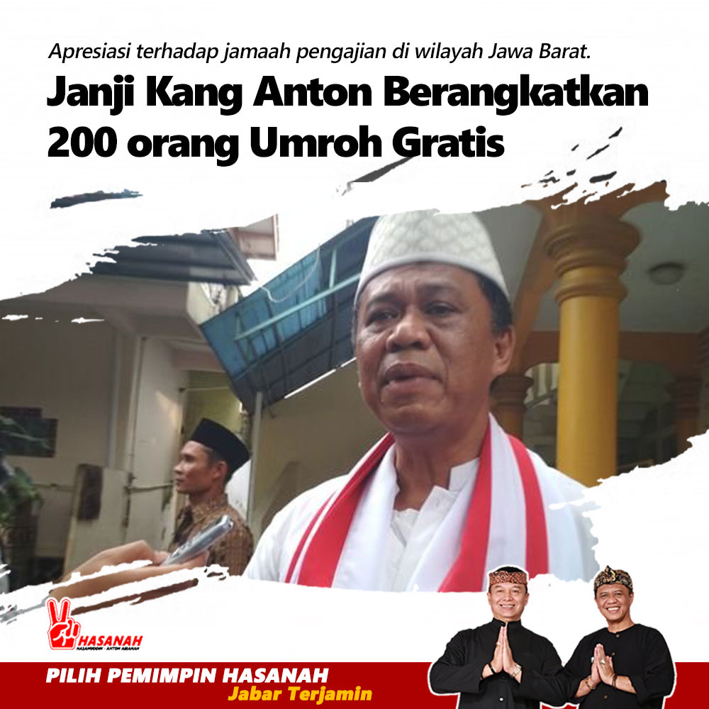 Janji Kang Anton Berangkatkan 200 orang Umroh Gratis
