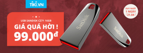 [QC] USB SanDisk 16GB gia cuc hoi , chi voi 99k - Anh 1