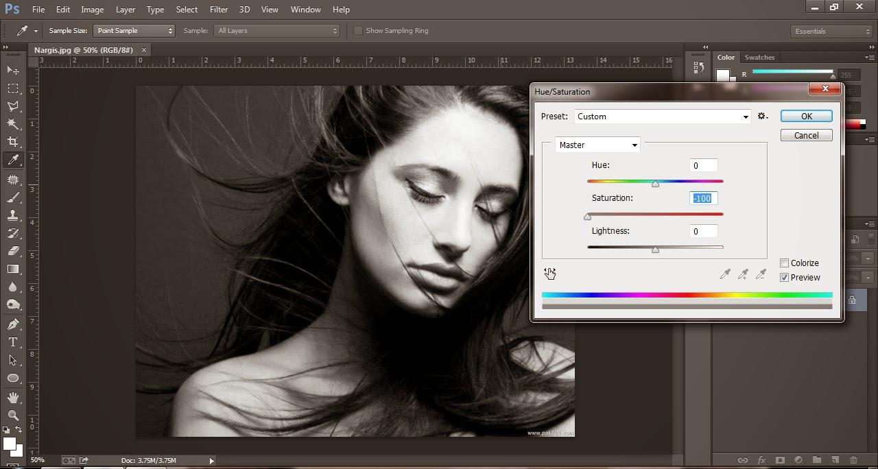 Latest Tutorials Color to Black And White Method One