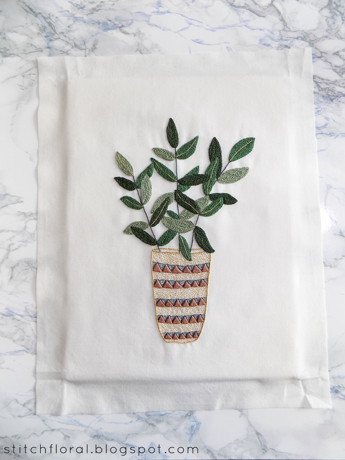 How to mount hand embroidery on a cardboard canvas tutorial Stitch