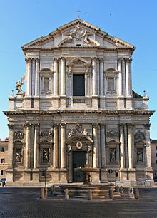 The Basilica of Sant'Andrea della Valle is in Piazza Vidoni in Rome