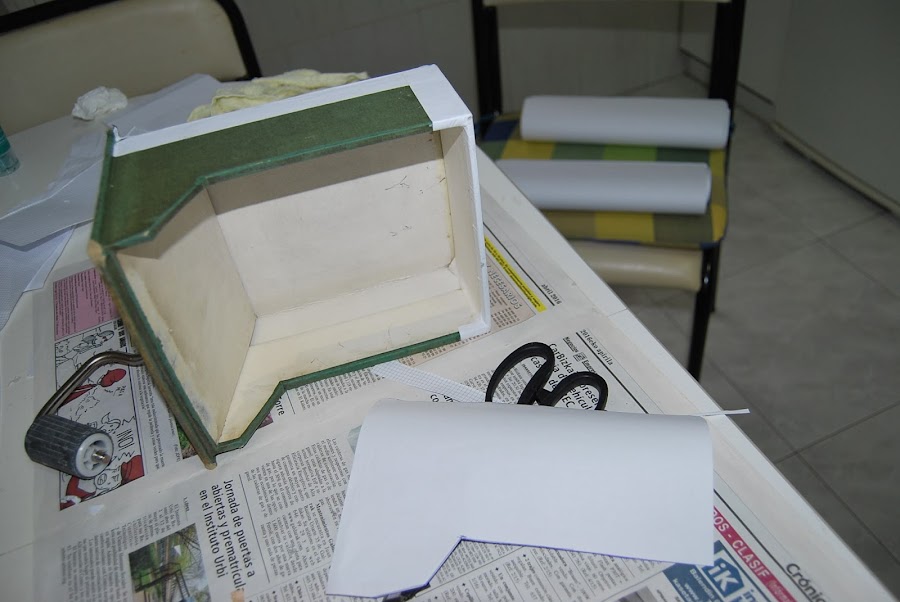 Reciclado de ficheros de carton.