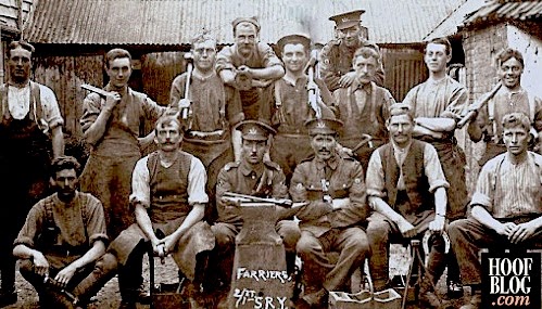 British military farrier students in World War I