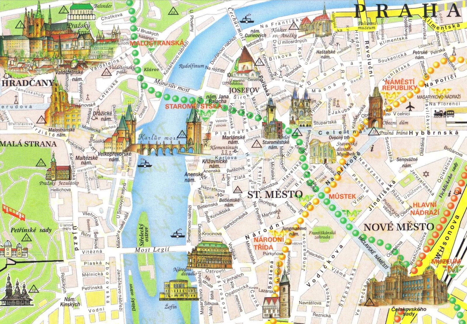 CHILE Postcards - Una Postal Diaria del Mundo: Praha Map. Enviada por CHILE Postcards - Una Postal Diaria del Mundo: Praha Map. Enviada por