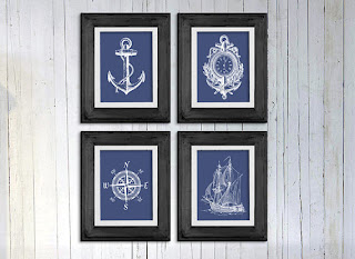 Nautical by Nature: DIY (mini) Gallery Wall