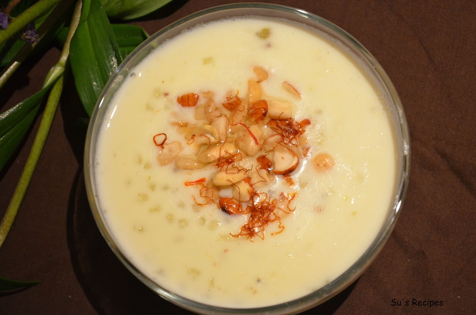Su's Recipes Sago Pudding