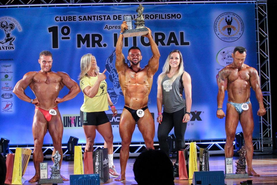 Rodrigo Peixoto foi vice-campeão da categoria  Culturismo Masculino até 80 kg. Foto: Paulo Roberto