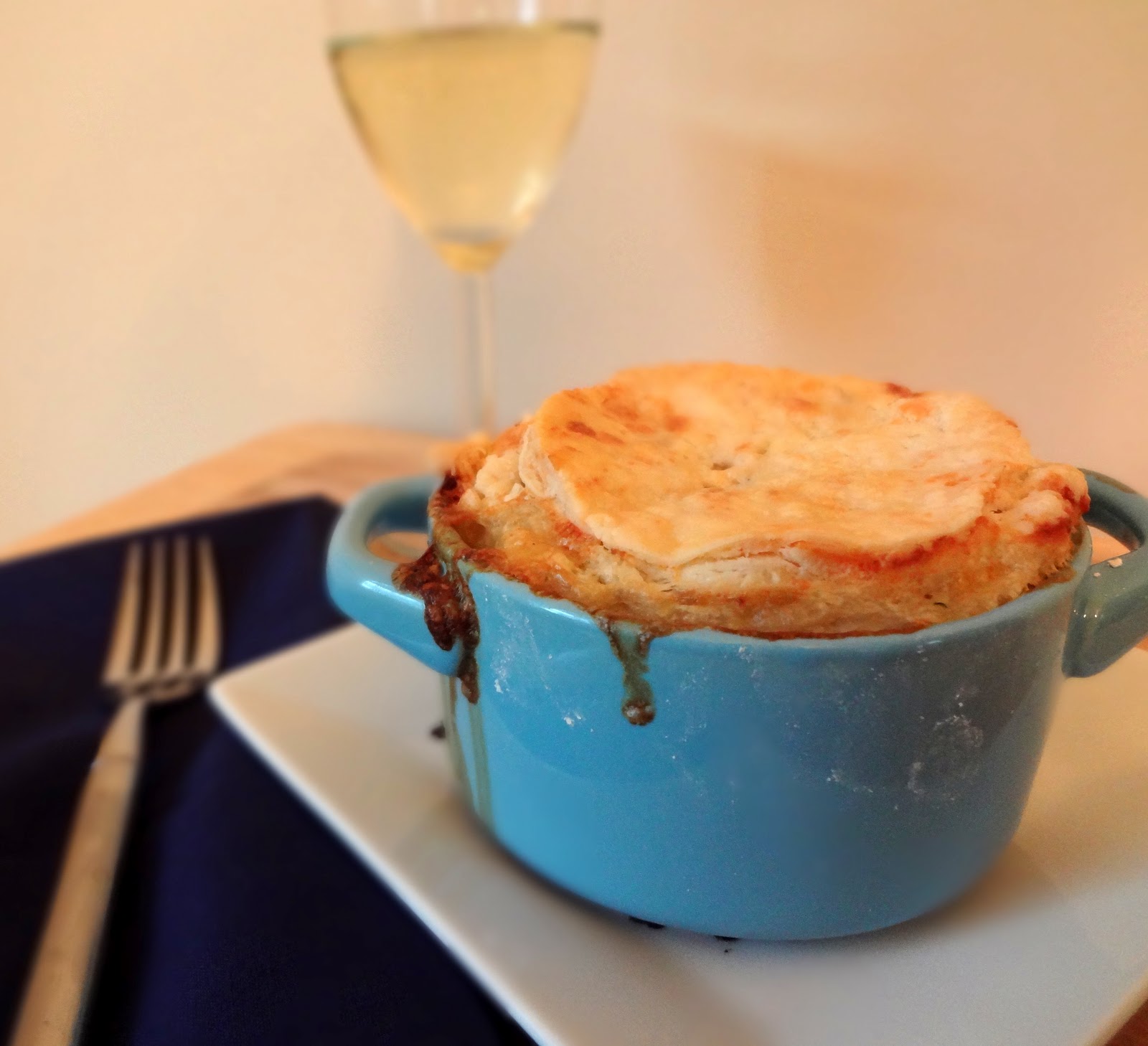 Savory Lessons Cheddar Cheese Chicken Pot Pies