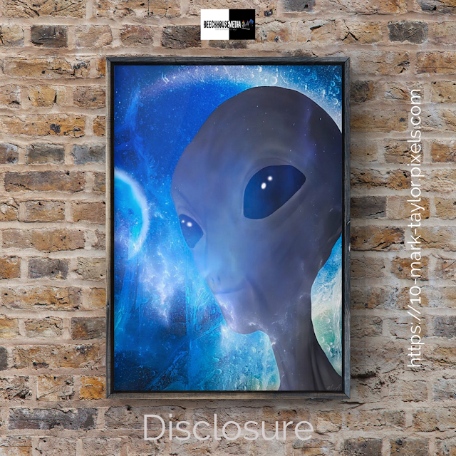 ufo disclosure, alien artwork, mark taylor artist,