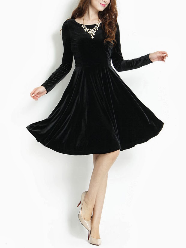 Duchess Fashion Malaysia Online Clothes Shopping Long Sleeve Velvet