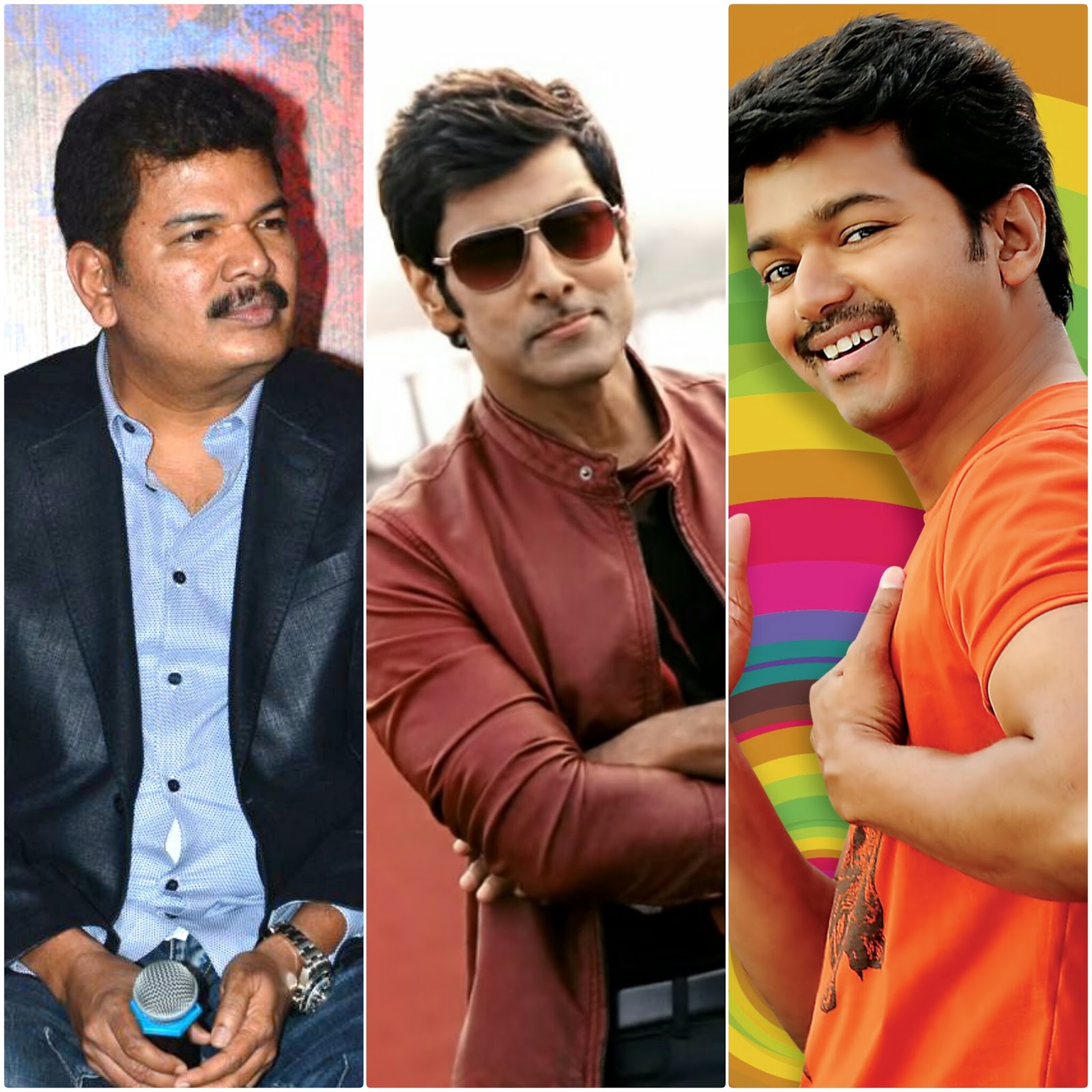 Image result for shankar with Vijay and Vikram