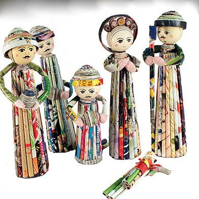 How to Recycle Handcrafted Christmas Nativity Scenes